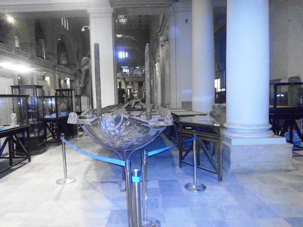 Egyptian Museum halls in Cairo, home to over 120,000 antiquities